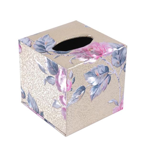 

tissue boxes & napkins 1pc box napkin storage container paper organizer household printed square for home el