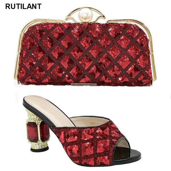 

fashion women shoes and bag set in italy italian with matching bags nigerian pumps purse high heels dress, Black