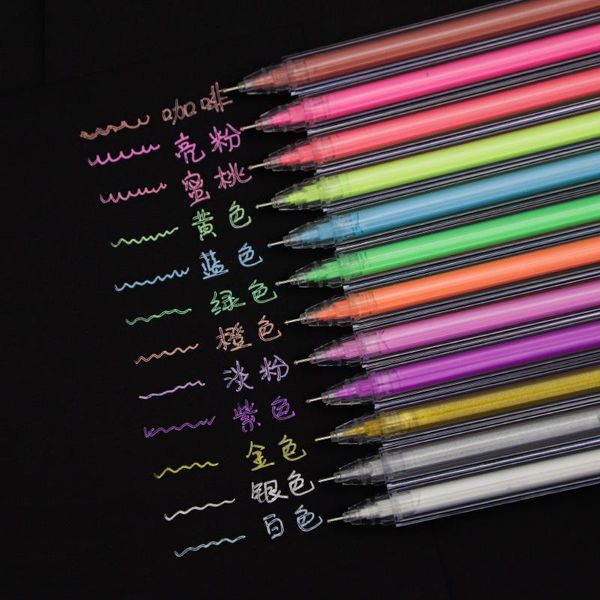 HighLighters 12 Adet Renkler Vurgulayıcı Tatlı Şeker Metin Marker Kalem Yaratıcı Hediye Çizim DIY Doodling Okul Kaynağı Renkli Kırtasiye