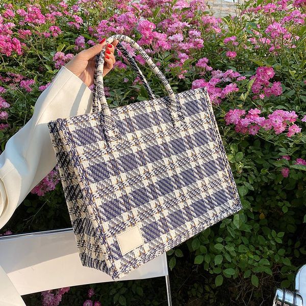 

evening bags luxury women's large-capacity handbag 2021 portable tote bag all-match woolen texture silk scarf shoulder sac de luxe femm