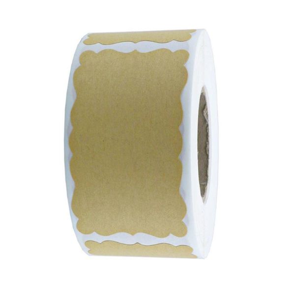 

gift wrap 1 roll kraft sticker label self-adhesive blank seal stickers baking