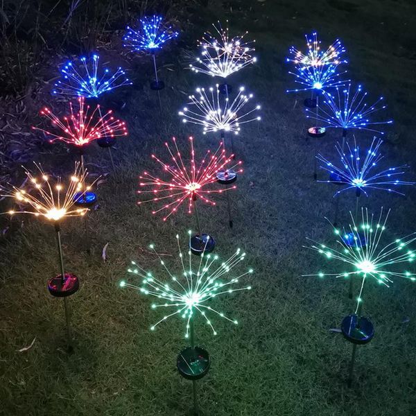 

solar led pyrotechnic lamp outdoor fairy tale glowing garland 90/150 string light garden lawn christmas decoration lights strings