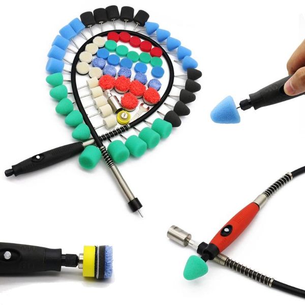 

28pcs/69pcs mini polishing machine car beauty detailing polisher extention tools pad kit for care products