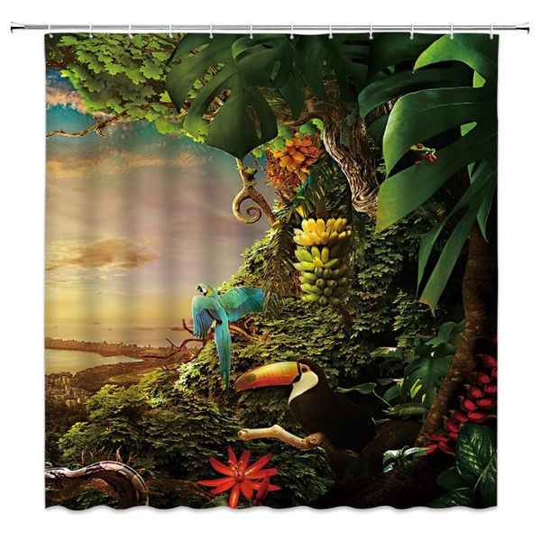 

shower curtains dream forest curtain bathroom for kitchen decorative