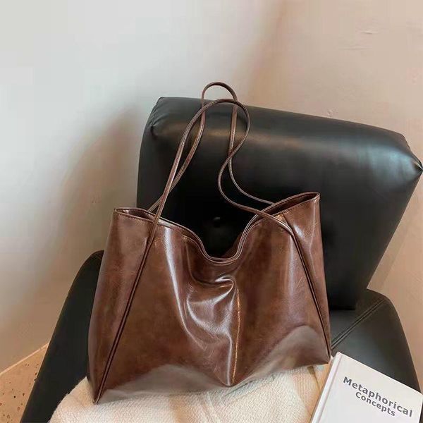 

duffel bags brown punk pu leather tote bag women 2021 harajuku white casual pack y2k aesthetic korean fashion alternative makeup handbag