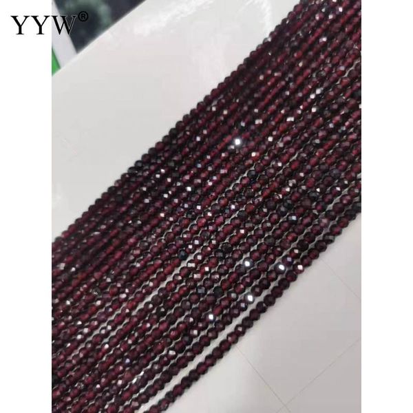 

other 2 3mm natural faceted red garnet stone fine gemstones loose beads diy accessories for jewelry necklace bracelet making 36cm #n