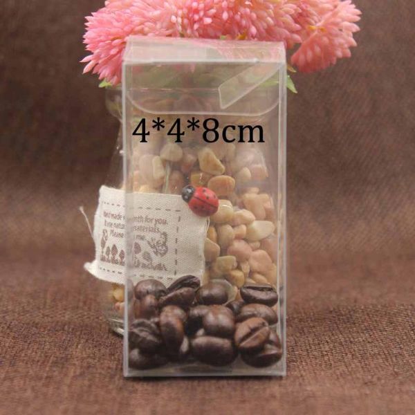 

gift wrap size:4*4*8cm clear bottle packaging box plastic pvc large 10pcs/lot