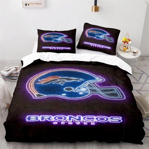 

bedding sets fashion sports theme purple black down bed cover pillowcase rugby luxury teenager children bedroom decor