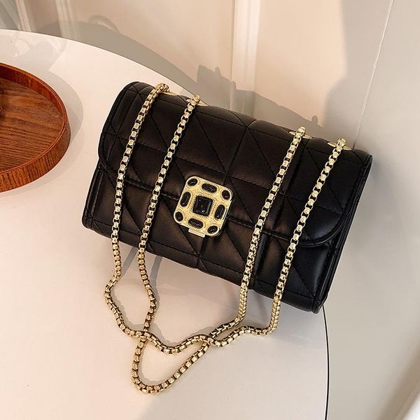 

shoulder bags niche design bag 2021 female chain messenger underarm dual-use square width: 21cm