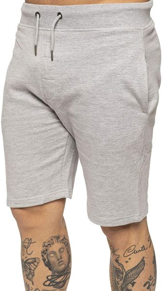 

men's shorts mens casual fleece gym elasticated waist with pockets, White;black