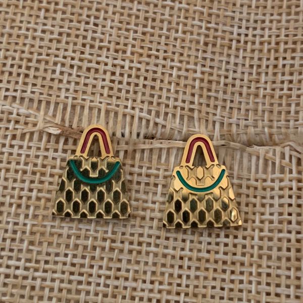 

2021 high polished fashion jewelry unique design studs titanium steel earings for women party wedding gifts wholesale, Golden;silver