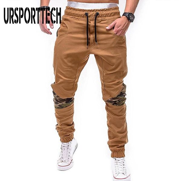 

summer men camouflage casual pants patchwork sweatpant male cargo thin multi-pocket sportwear mens joggers 4xl men's, Black