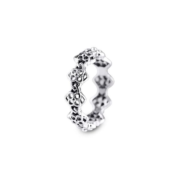 

cluster rings authentic 925 sterling silver rose petals band for women wedding engagement ring fine jewelry gift bague femme 2021, Golden;silver