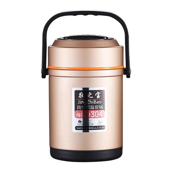 

dinnerware sets stainless steel vacuum insulated lunch box 3/2 layer insulation barrel student large capacity pot tiffin