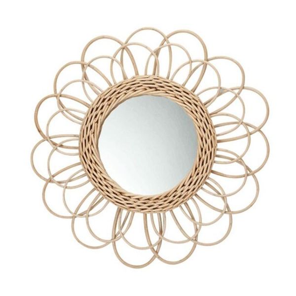 

mirrors rattan innovative art decor round makeup mirror dressing wall hanging k43d