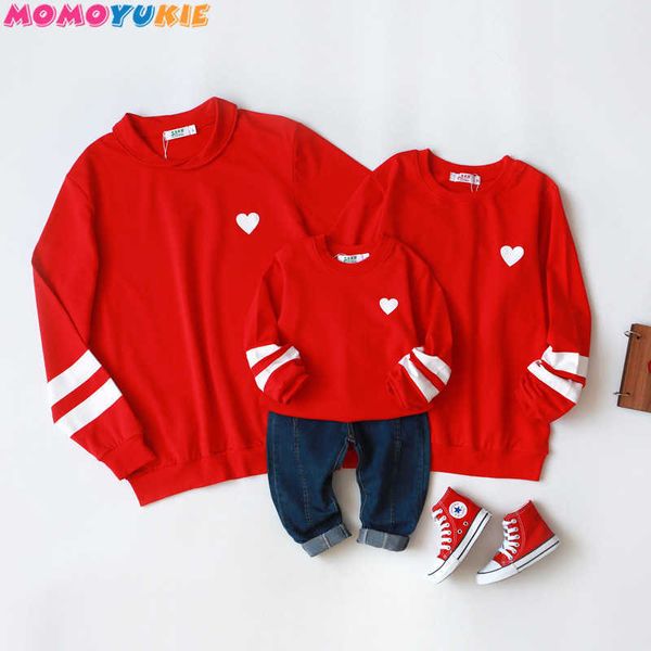 Aile Noel Kazak Baba Anne Kızı Oğul Eşleştirme Kıyafetler Bakış Yıl Çocuk Hoodies Giyim Mommy ve Me Giysileri 210713