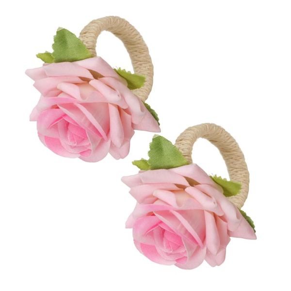 

napkin rings 2pcs western-style el wedding craft creative rose )