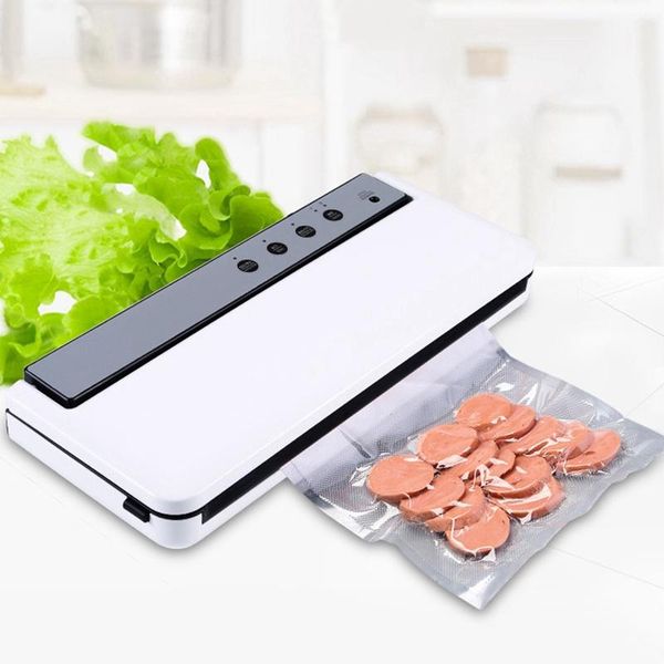 

vacuum sealing machine home sealer fresh packaging saver packer include 10pcs bags eu plug food