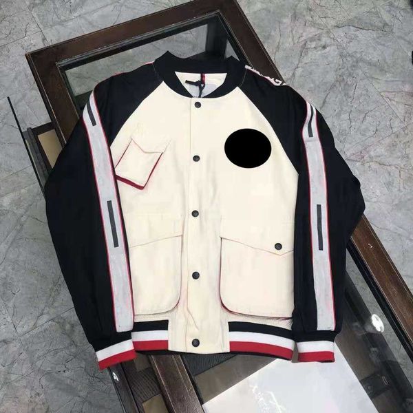 

2022 maya down jacket clothing france brand street style bomber baseball uniform jacket men s outerwear coat fashion hombre casual, Black