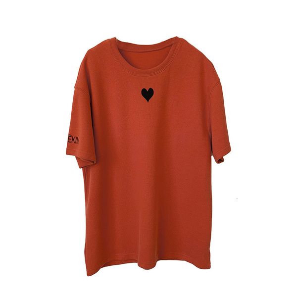 

close women's summer t shirt heart short sleeve casual letter print t-shirts blue for women blusa 2b0u, White