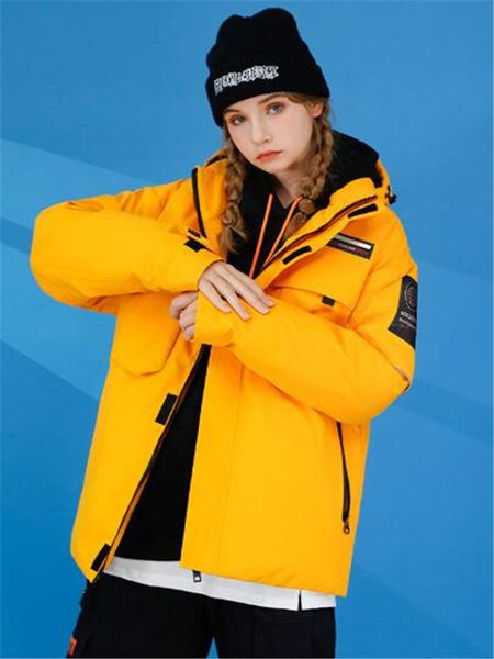 

men's new hooded down jacket winter trend overalls thick warm, Black