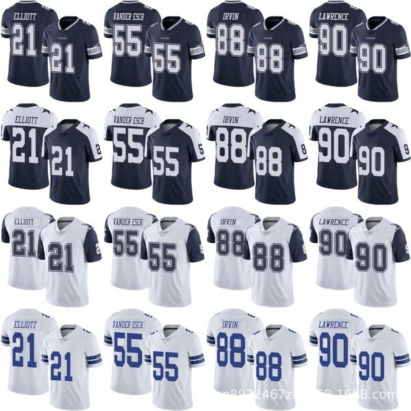 

tracksuit jerseys 20 cowboys football jersey 21#50#55#88#90# legendary second generation, Gray