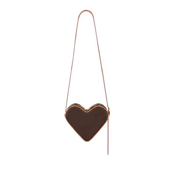 

2021 heart shaped ladies luxury designer bag shoulder bag mini handbag pochette accessoires messenger wallet ladies wallet card case messeng