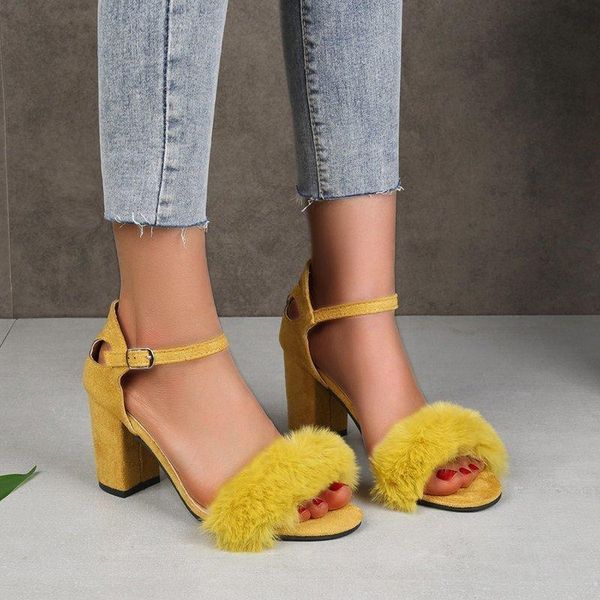 

sandals 2021spring nightclub platform high heels women buckle fashion ankle strap party wedding shoes 43, Black