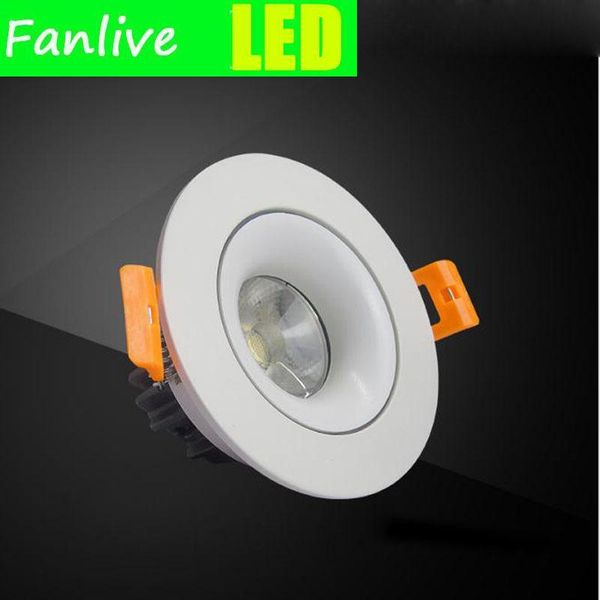 Downlights 20 stücke LED Embedded Downlight Wall Washer Spotlight 5W Bull Eye Oval Runde Anti-Stil Cob Decke EL