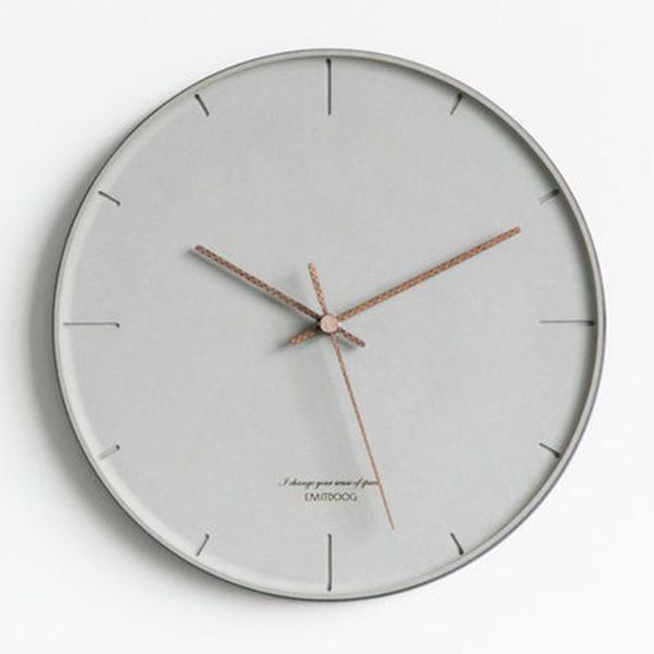 

wall clocks art creative clock wood silent minimalist modern decor living room nordic designe saati watches home 4c74