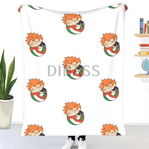 

blankets sleeping hinata shoyo haikyuu throw blanket 3d printed flannel