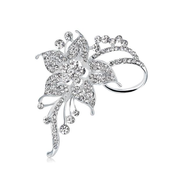 

pins, brooches cat korea rhinestone corsage female alloy daffodil, Gray