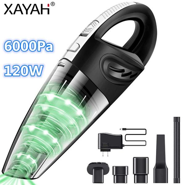 

vacuum cleaner 12v car 6000pa wet and dry 120w interior dust handheld for home