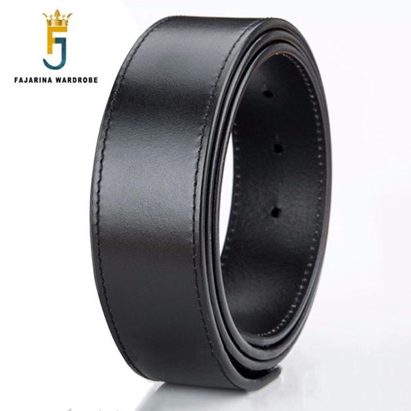 

quality cow genuine leather solid cowhid belt for men suitable smooth pin styles 3.3cm belts without buckle n17fj632, Black;brown