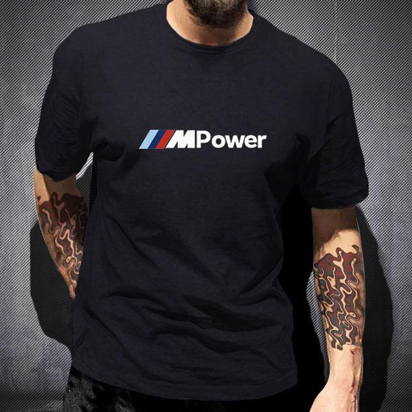 

men's t-shirts m power summer cotton casual short-sleeved shirt round neck t-shirt sports plus fat large size beach short sleeves, White;black