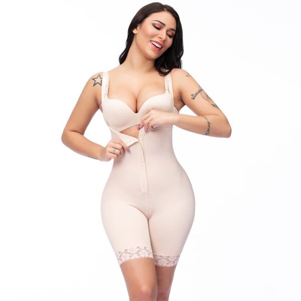 

women's shapers women high waist body shaper waisted tummy control bulifter firm shoulder strap lace slimming shapewear, Black;white