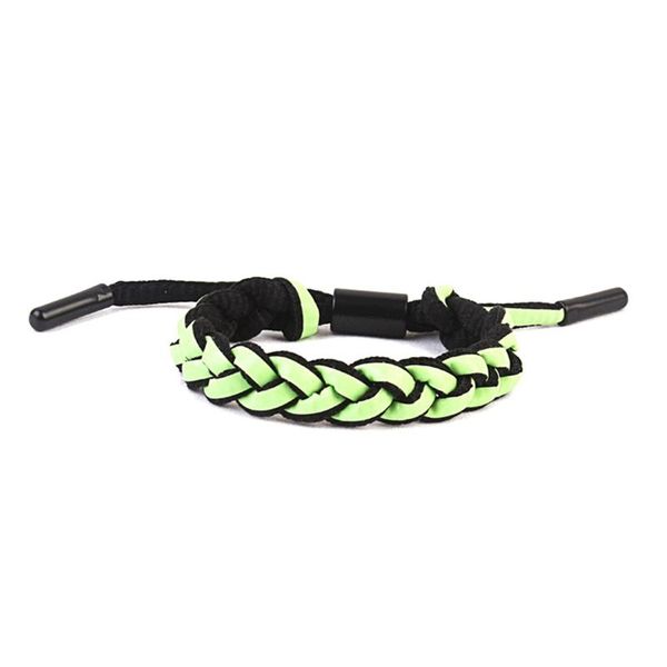 

1pcs casual sports bracelet shoelace braided luminous couple stundent charm bracelets, Golden;silver