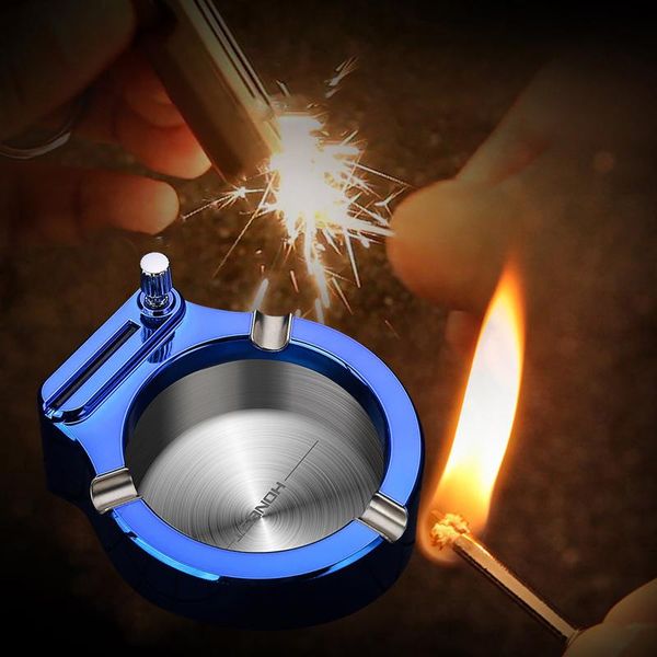 

mats & pads office or home ashtray with cotton core waterproof portable lighter metal key chain