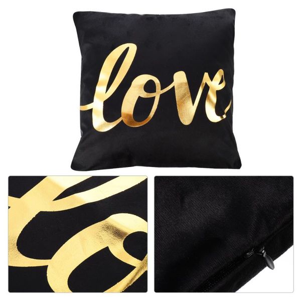 

cushion/decorative pillow 1pc pillowcase durable pretty square cover throw black for home sofa car