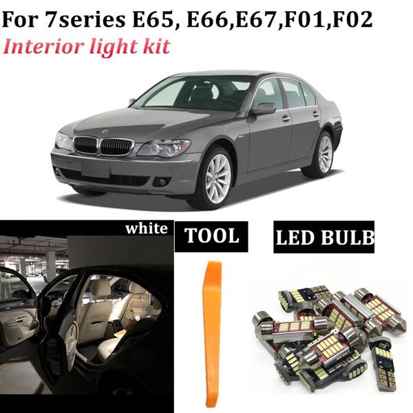 

emergency lights for 7series e65 e66 e67 f01 f02 730 740 750 2001-2014 auto interior light kit canbus car led map dome footwel