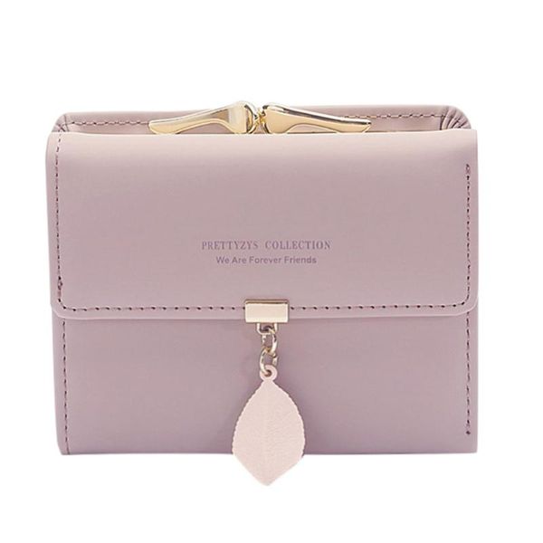 

wallets molave wallet women fashion pure color leaf three-fold coin purse magnetic snap short leather 2021dec27, Red;black