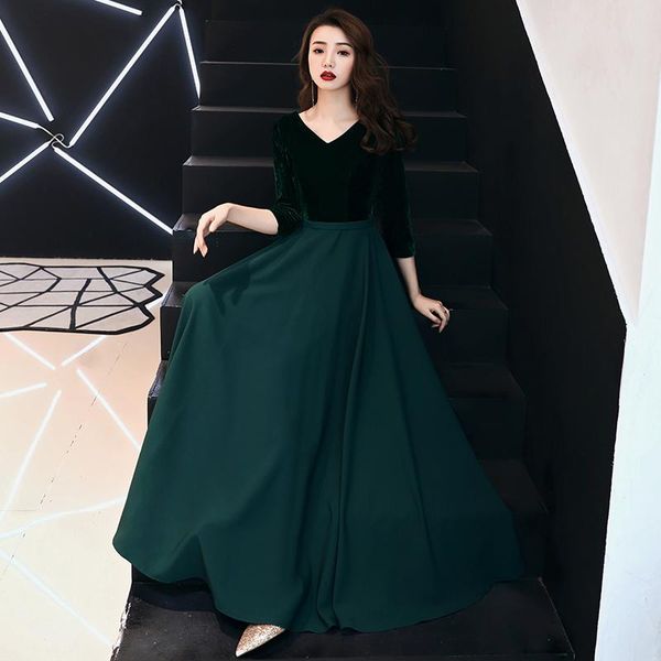 

party dresses saudi arabic green sequins a-line evening dress long sleeves off shoulder elegant women formal prom lyfy97, White;black