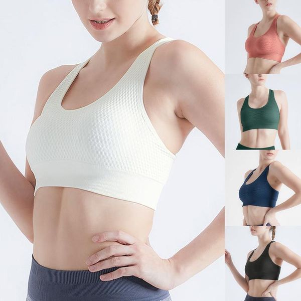 

women sport bra fitness cross back no steel ring yoga bras outdoor indoor running vest workout training vests outfit