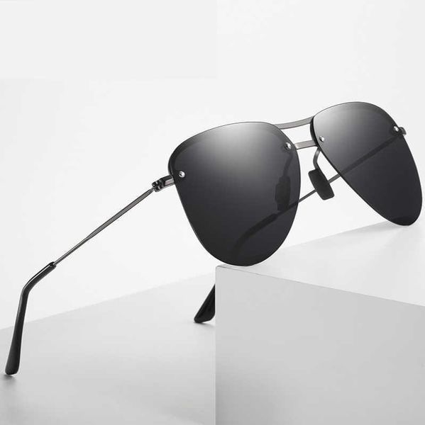 

sunglasses men polarized fashion aircraft frame designer driver for goggle uv400, White;black