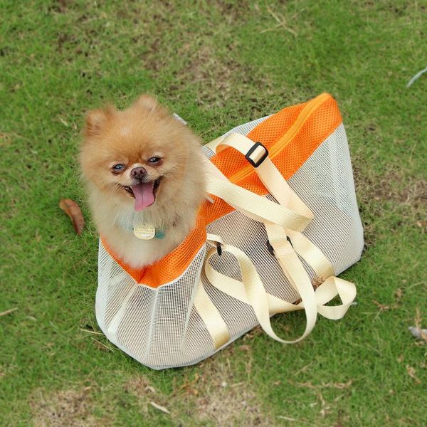 

cat carriers,crates & houses pet bag transparent air mesh portable satchel outing and dog supplies