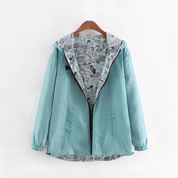

women's jackets jaqueta bsica feminina com capuz, zper, desenho animado, roupa para reas externas, primavera, outono, wzeh, Black;brown