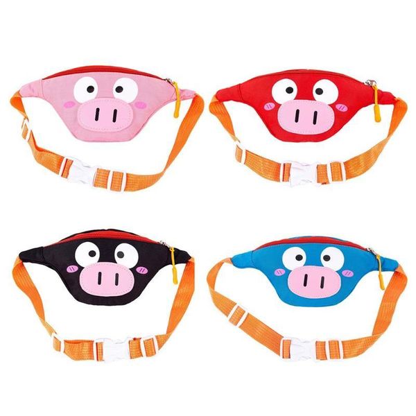 

waist bags children packs kid fanny bag cartoon animal pig girls money chest