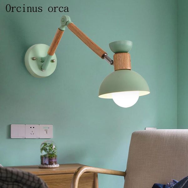 

wall lamp nordic modern color candy living room hallway bedroom bedside creative personality scalable