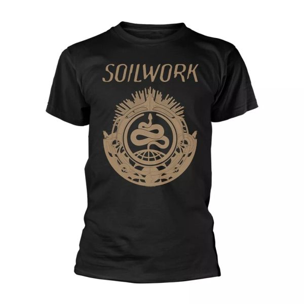 

soilwork snake licensed men t-shirt, White;black