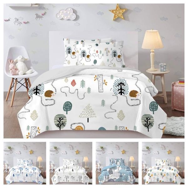 

bedding sets 2021 style 2 or 3pcs caliao printing soft duvet cover 1 quilt + 1/2 pillowcases single twin full  king